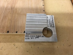 Side view of the plate