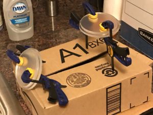 Sealing the eye cutouts with epoxy
